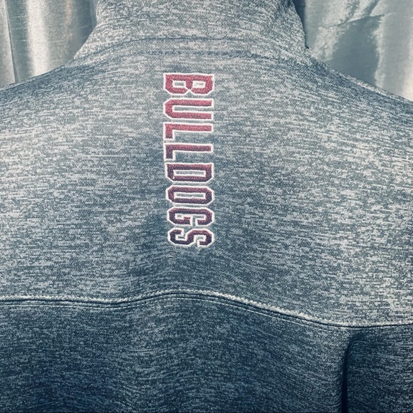 Heather Grey/Maroon/Black MSU Bulldogs Zip Jacket - Picture 6 of 8